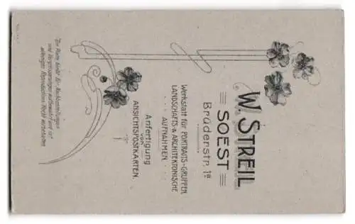 Fotografie W. Streil, Soest, Brüderstrasse 1a, Porträt eines Paares
