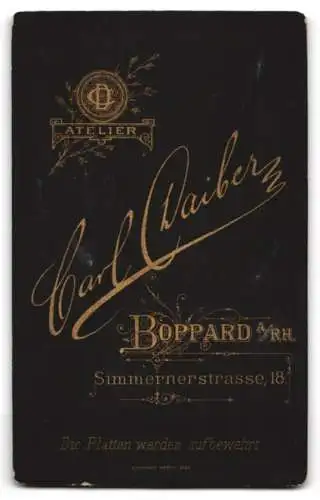Fotografie Carl Daiber, Boppard, Simmernerstrasse 18, Porträt zweier Damen