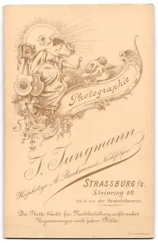 Fotografie T. Jungmann, Strassburg i./E., Steinring 40, Porträt eines bärtigen Mannes