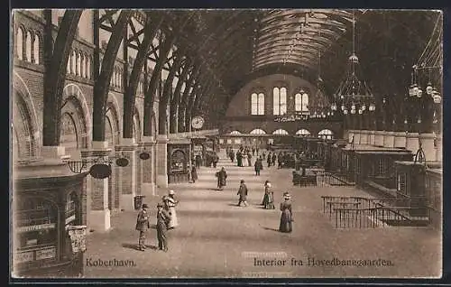 AK Kobenhavn, Interior fra Hovedbanegaarden, Bahnhof