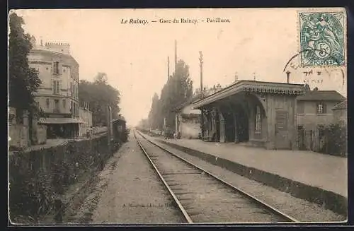 AK Le Raincy, Gare du Raincy, Pavillons, Bahnhof