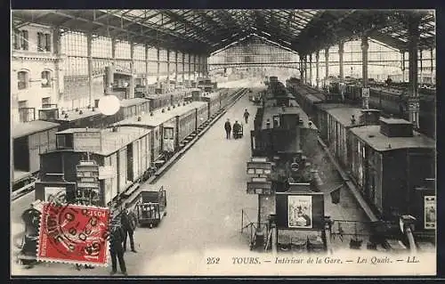 AK Tours, Intérieur de la Gare, Les Quais, Bahnhof