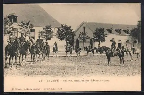 AK Saumur, Travail Militaire des Eleves-Officiers, franz. Kavallerie