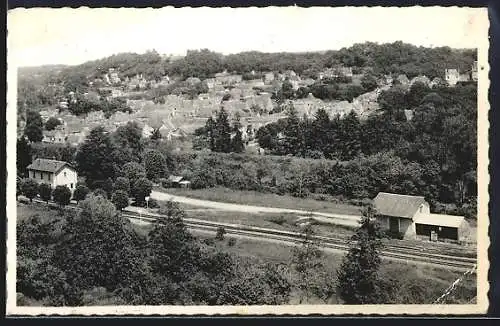 AK Vernou-sur-Brenne, Vue panoramique avec la Gare