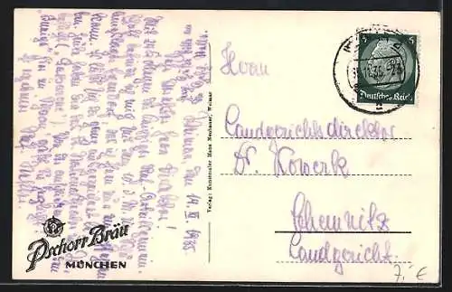 AK Weimar / Thüringen, Goethehaus, Gasthaus z. weissen Schwan v. K. Ziege