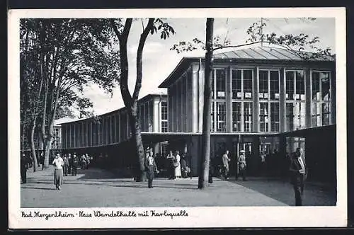 AK Bad Mergentheim, Neue Wandelhalle mit Karlsquelle