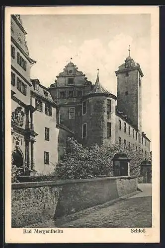 AK Bad Mergentheim, Blick zum Schloss