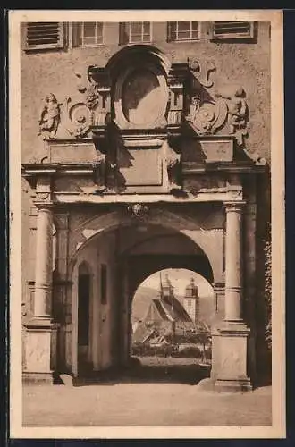 AK Schmalkalden /Th., Hofportal im Schloss Wilhelmsburg