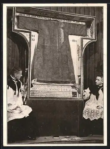 AK Trier, Ausstellung heiliger Rock im Dom 1933