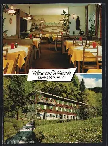 AK Kranzegg /Allgäu, Hotel Haus am Wildbach, Innenansicht