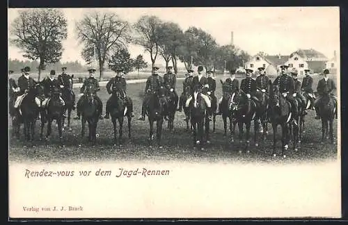 AK Rendez-vous vor dem Jagd-Rennen