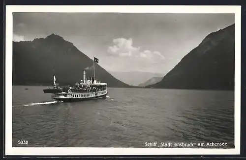 AK Dampfer Stadt Innsbruck am Achensee