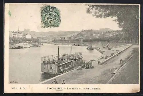 AK Lyon, Les quais et le pont Mouton