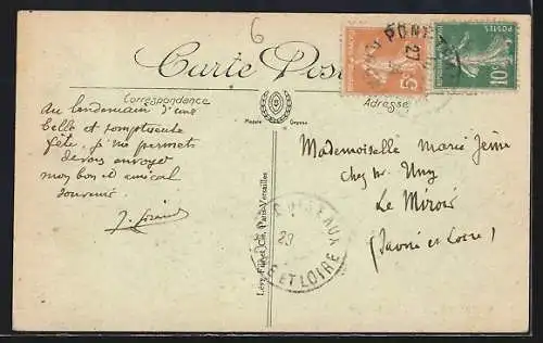 AK Thizy, Vue générale du bourg et des collines environnantes