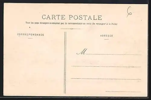 AK Chamousset, Vue du château entouré de verdure et collines