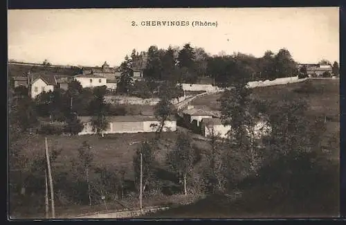 AK Chervinges, Vue du village et des paysages environnants