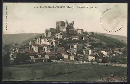 AK Châtillon-d`Azergues, Vue générale (côté Est)