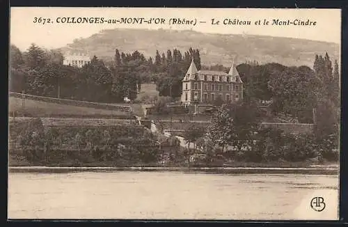 AK Collonges-au-Mont-d`Or, Le Château et le Mont-Cindre