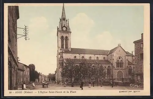 AK Anse, L`Église Saint-Pierre et la Place