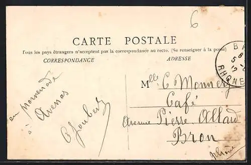 AK Avenas, Vue générale du village et de la campagne environnante