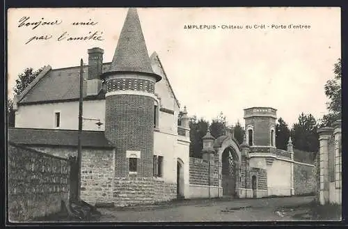 AK Amplepuis, Château du Crêt, Porte d`entrée