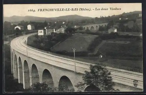 AK Francheville-le-Bas, Les deux Viaducs