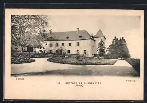 AK Chenellette, Château de Chenellette et son jardin élégant