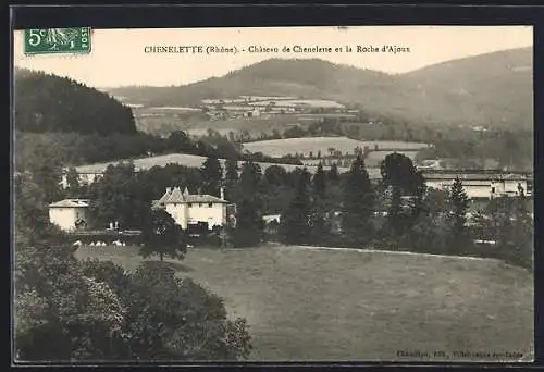 AK Chenelette, Château de Chenelette et la Roche d`Ajoux