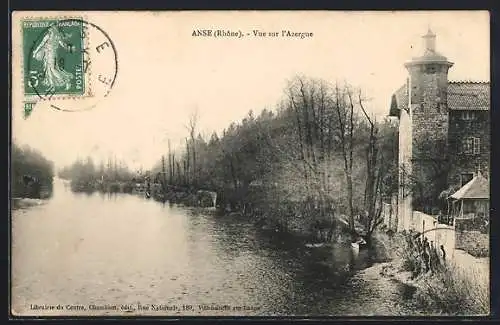 AK Anse, Vue sur l`Azergues et les berges arborées