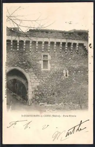 AK Saint-Symphorien-sur-Coise, Porte Rivérie