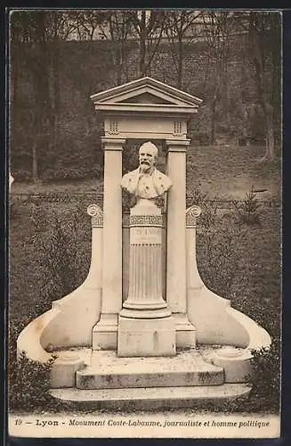 AK Lyon, Monument Coste-Labaume, journaliste et homme politique