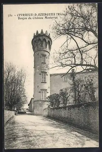 AK Civrieux-d`Azergues, Donjon du Château de Monterrat