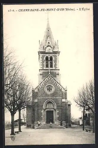 AK Champagne-au-Mont-d`Or, L`Église