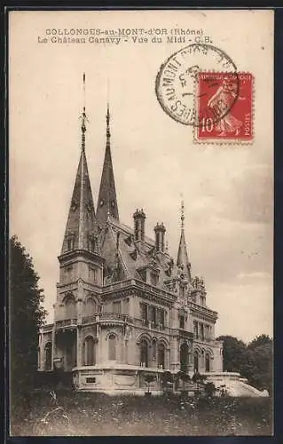 AK Collonges-au-Mont-d`Or, Le Château Canavy, Vue du Midi