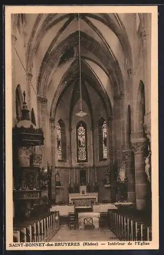 AK Saint-Bonnet-des-Bruyères, Intérieur de l`Église