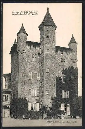 AK Bully, Château de Bully, Facade Sud-Est, XIe Siècle