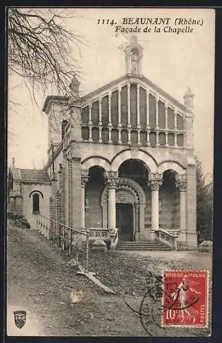 AK Beaunant, Facade de la Chapelle