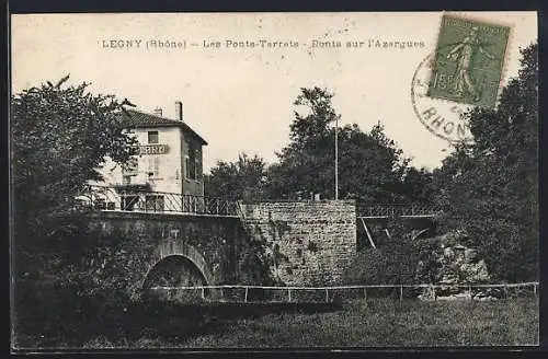 AK Légny, Les Ponts-Tarrets sur l`Azergues