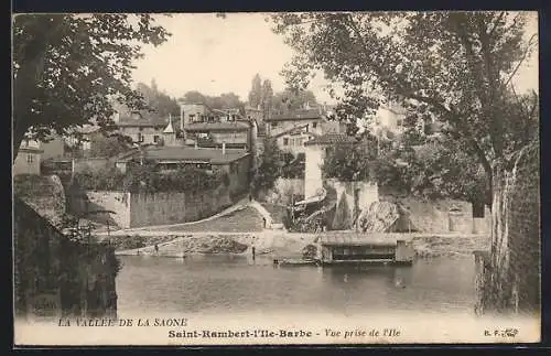 AK Saint-Rambert-l`Île-Barbe, Vue prise de l`île