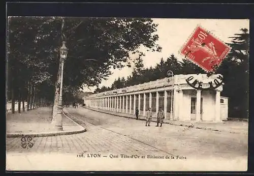 AK Lyon, Quai Tête-d`Or et Bâtiment de la Foire