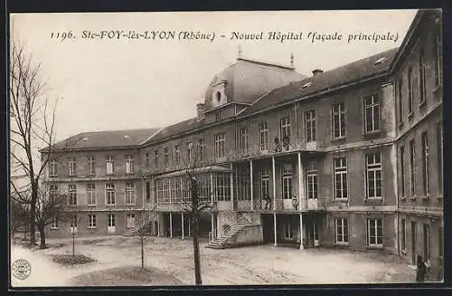 AK Sainte-Foy-lès-Lyon, Nouvel Hôpital (facade principale)