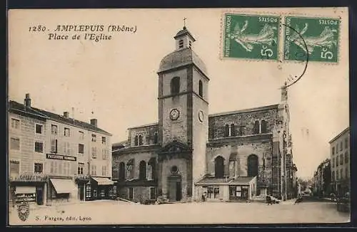 AK Amplepuis, Place de l`Église