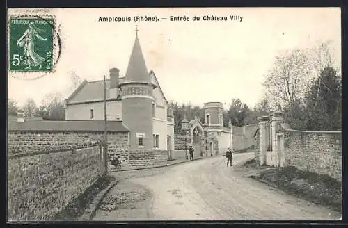 AK Amplepuis, Entrée du Château Villy