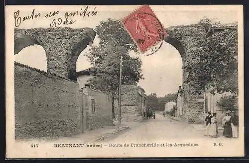 AK Beaunant, Route de Francheville et les Acqueducs