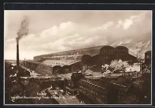 AK Essen, Werkstatt Maschinenbau der Fried. Krupp A.G.