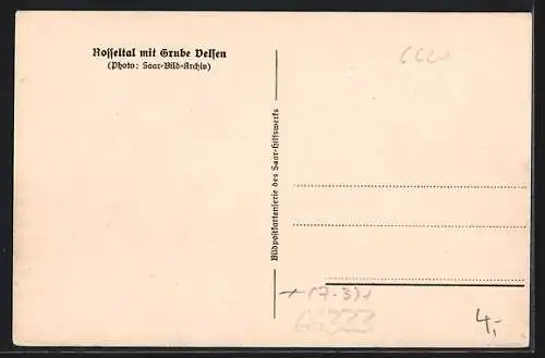 AK Völklingen, Grube Velsen im Rosseltal