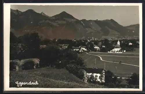 AK Egerndach, Ortsansicht gegen die Berge