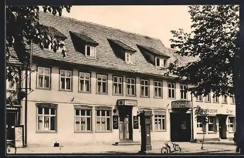 AK Arendsee /Altmark, HO-Gaststätte Berliner Hof, Lichtspiele der Einheit