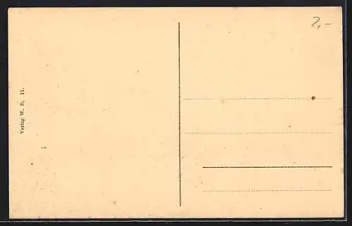 AK Rendsburg, Baronstrasse mit Infanteriekaserne