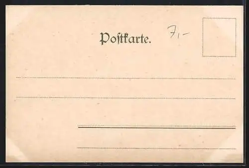 Lithographie Frankfurt a. M., 13. Wanderausstellung der DLG 1899, Zuchtbullenschau